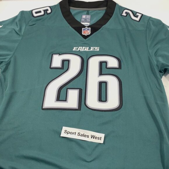 Philadelphia Eagles #26 NIKE Cloth Embroidered Jersey! Adult S-3XL. FAST SHIP! - Picture 1 of 7